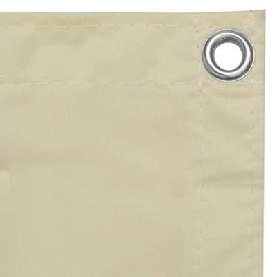 VidaXL Balkonscherm 90x300 cm oxford stof crème VidaXL Balkonscherm 90x300 cm oxford stof crème