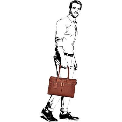 Burkely Antique Avery 15.6" laptop bag -Cognac