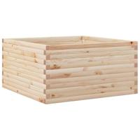 Plantenbak 90x90x46 cm massief grenenhout - thumbnail