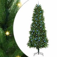 VidaXL Kerstboom met 300 led met standaard groen 240 cm pe - thumbnail