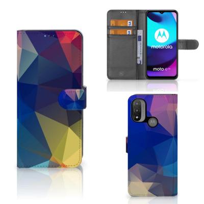 Motorola Moto E20 | E30 | E40 | Book Case | Polygon Dark