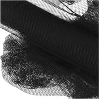 Creativ Company Tule, b: 50 cm, zwart, 5 m/ 1 rol - thumbnail