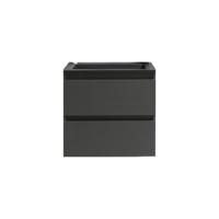 Badkamermeubel BWS Pepper Acryl Wastafel Mat Zwart Zonder Kraangat 60x55x46 cm Antraciet - thumbnail