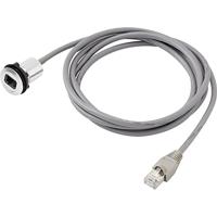 TRU COMPONENTS RJ45-01 RJ45-inbouwbus 1408770 Bus, inbouw, Stekker, recht Aantal polen (sensoren) 8P8C Zilver 1 stuk(s) - thumbnail