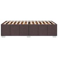 Bedframe zonder matras 100x200 cm stof donkerbruin - thumbnail