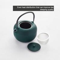 POINT-VIRGULE - Koffie & Thee - Theepot gietijzer 1,00l Forest Green - thumbnail