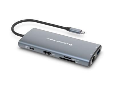 Conceptronic DONN06G laptop dock & poortreplicator Bedraad USB 3.2 Gen 1 (3.1 Gen 1) Type-C Grijs Conceptronic DONN06G laptop dock & poortreplicator Bedraad USB 3.2 Gen 1 (3.1 Gen 1) Type-C Grijs