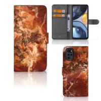 Motorola Moto G22 | Bookcase | Marmer Bruin - thumbnail