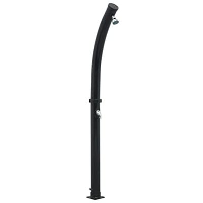 VidaXL Solardouche 20 l 214 cm zwart