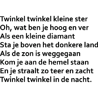 Twinkel Twinkel - Muursticker