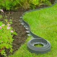 Flexibele borderrand H5 cm x 10 m - grijs - thumbnail