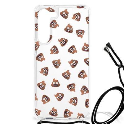 Doorzichtige Silicone Hoesje voor Samsung Galaxy S23 Plus Poep Emojis Doorzichtige Silicone Hoesje voor Samsung Galaxy S23 Plus Poep Emojis