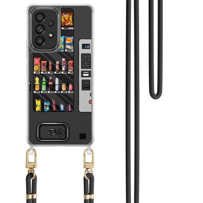 Samsung Galaxy A53 hoesje met zwart koord - Snoepautomaat Samsung Galaxy A53 hoesje met zwart koord - Snoepautomaat