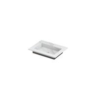 INK Post Wastafel Keramische Slab Envelop Bak met 1 Kraangat - 600x450x10 mm - Calacatta Mat - thumbnail