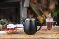 Bredemeijer Duet Eva Theepot 1.1L Zwart/Glas - thumbnail