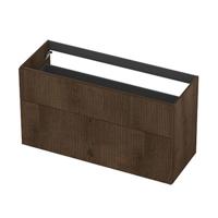 INK - Onderkast 2L A-sym Fin. Gefr. Tbv Greep - 1200x450x650 Mm - Chocolate - thumbnail