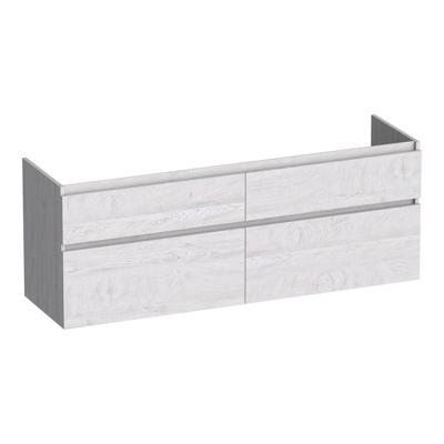 Brauer Delight - Onderkast - 140 cm - met 4 Softclose Lades Greeploos en 2 Sifon Uitsparingen - Forest Seashell