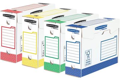 Bankers Box basic archiefdoos heavy duty, ft 9,5 x 24,5 x 33 cm, geassorteerde kleuren, pak van 8 stuks Bankers Box basic archiefdoos heavy duty, ft 9,5 x 24,5 x 33 cm, geassorteerde kleuren, pak van 8 stuks