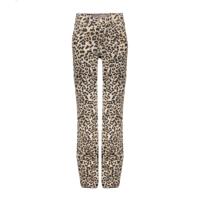 Geisha zomer jeans broek meisjes - zand / luipaard print - thumbnail