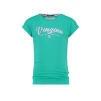 Vingino Essentials T-shirt met logo donker mintgroen - thumbnail