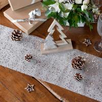 Santex Glitter Zilver Tafelloper - thumbnail