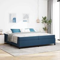 Boxspring bed Blauw en Zwart 200 x 200 cm - thumbnail