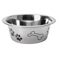 Hondenvoerbak met Print 16 cm RVS - thumbnail
