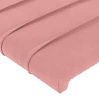 Boxspring met matras fluweel roze 80x200 cm - thumbnail