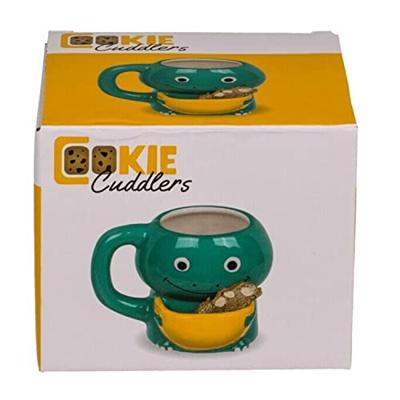 Mok dino met koekvakje 15x9x12cm 450ml