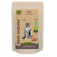 BF Petfood Biofood Organic Rund Bio menu natvoer kat (zakjes 100 gr) 20 x 100 g - thumbnail