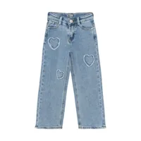 Daily7 Zomer broek meisjes - medium blauw - 2300 wide fit used - thumbnail