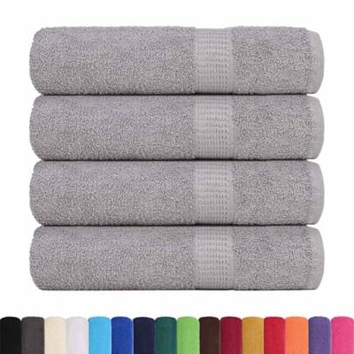 VidaXL Handdoeken 4 st 50x100 cm 360 g/m² 100% katoen grijs