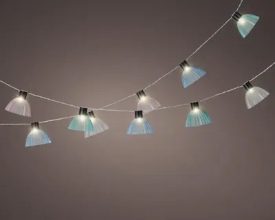 Lumineo solar stringlights lichtsnoer - Meerkleurig blue tone