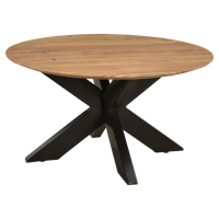 Oslo Round Acasia 80 cm-12666 - thumbnail