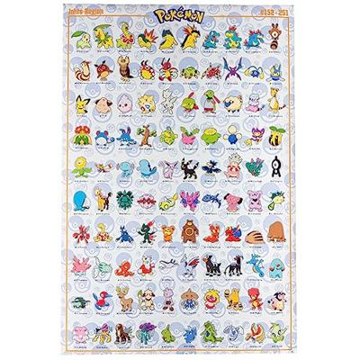 Poster Pokémon - Johto German Characters 61x91,5cm Poster Pokémon - Johto German Characters 61x91,5cm