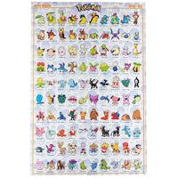 Poster Pokémon - Johto German Characters 61x91,5cm - thumbnail