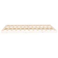 Bedframe massief grenenhout wit 120x200 cm - thumbnail