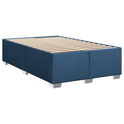 Boxspring met matras stof blauw 140x190 cm