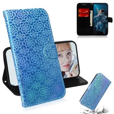 Voor Huawei Honor 20 Pro effen kleur kleurrijke magnetische Buckle horizontale Flip PU lederen draagtas met houder & kaartsleuven & portemonnee & Lany Voor Huawei Honor 20 Pro effen kleur kleurrijke magnetische Buckle horizontale Flip PU lederen draagtas met houder & kaartsleuven & portemonnee & Lany
