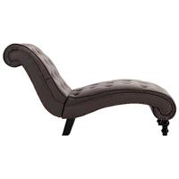 Chaise longue fluweel grijs - thumbnail