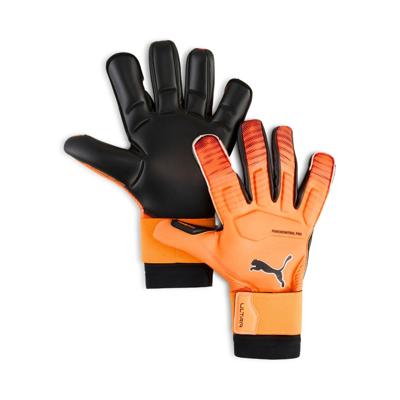 PUMA Ultra Ultimate Hybrid Keepershandschoenen Oranje Zilver Zwart