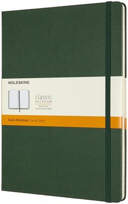 Notitieboek moleskine xl 190x250mm lijn hc green