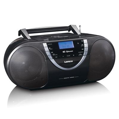 Lenco Draagbare DAB+ en FM-radio met CD-cassette en Bluetooth Zwart - SCD-6900BK