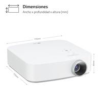 LG PF50KS beamer/projector Projector met normale projectieafstand 600 ANSI lumens DLP 1080p (1920x1080) Wit - thumbnail