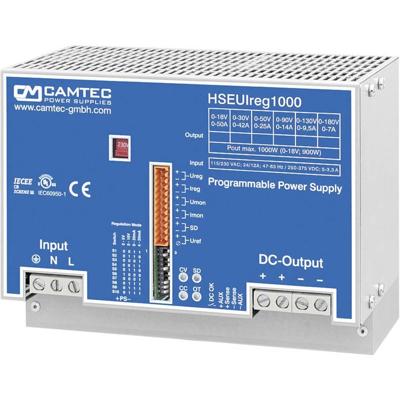 Camtec HSEUIreg10001.18T Labvoeding, regelbaar 0 - 18 V/DC 0 - 50 A 1008 W Aantal uitgangen: 1 x Camtec HSEUIreg10001.18T Labvoeding, regelbaar 0 - 18 V/DC 0 - 50 A 1008 W Aantal uitgangen: 1 x