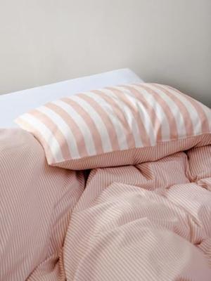 Marc O'Polo Marc O'Polo Classic Stripe Dekbedovertrek 240x200/220 Rose smoke