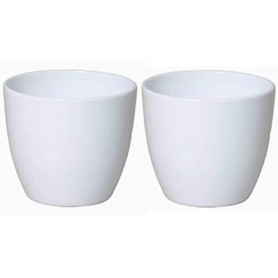 Floran bloempot boule 15,5x13,5 cm wit
