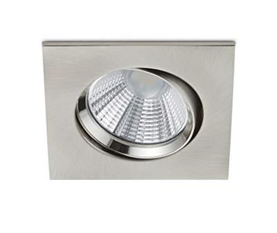 Trio Led inbouwspotPamir Square 5,5w - 3000K - 8,5cm metaalgrijs - 650410107
