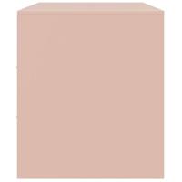 Tv-meubelen 2 st 67x39x44 cm staal roze - thumbnail