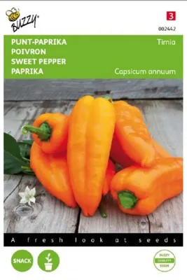 Punt-Paprika Timia, Oranje zaden Buzzy - Buzzy Punt-Paprika Timia, Oranje zaden Buzzy - Buzzy